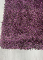 Hochflor Brücken und Teppiche  AUBERGINE