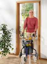 Wohnungs-Rollator mit anatomisch geformten Handgriffen 