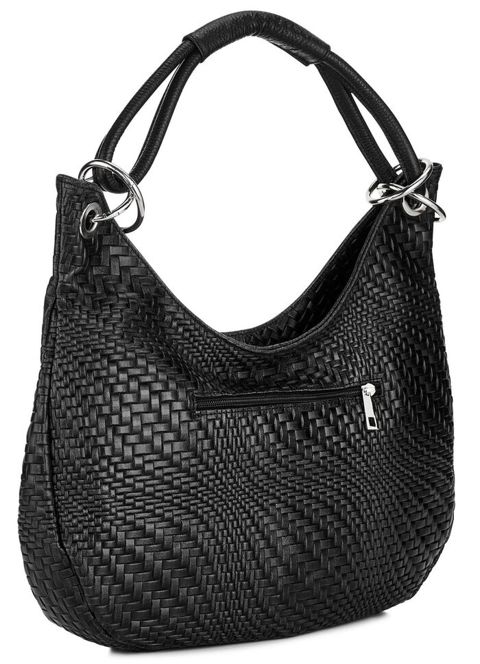 Laurina Tasche aus schattiertem Kalbleder SCHWARZ