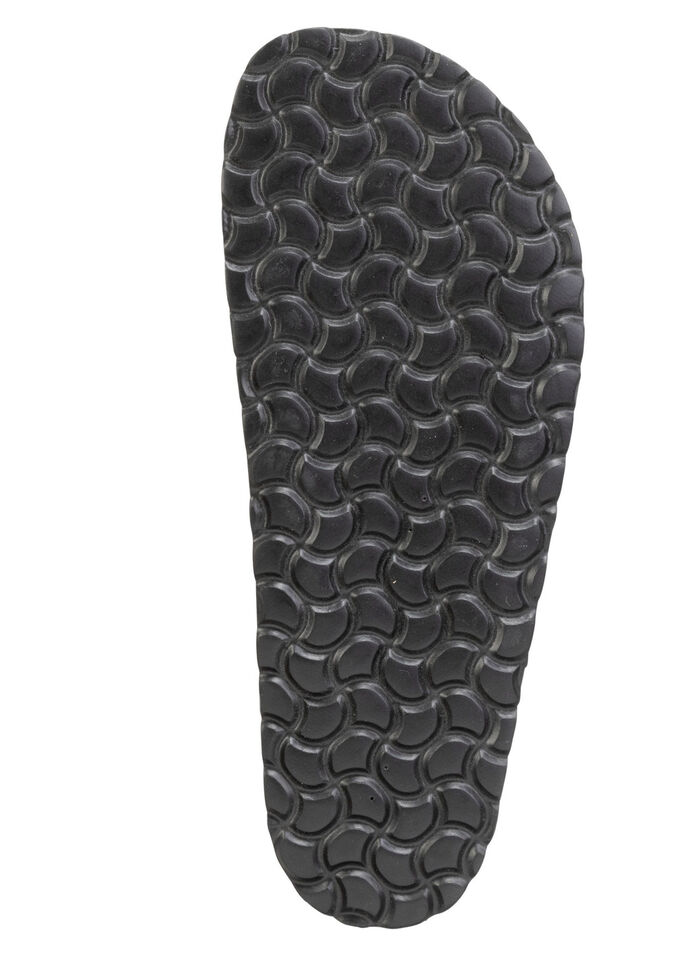 GINO GALANTE Pantolette aus genarbtem, schattiertem Rind-Nappaleder SCHWARZ