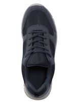 Schn&uuml;r-Sneaker aus Synthetik und weichem Textilmaterial 