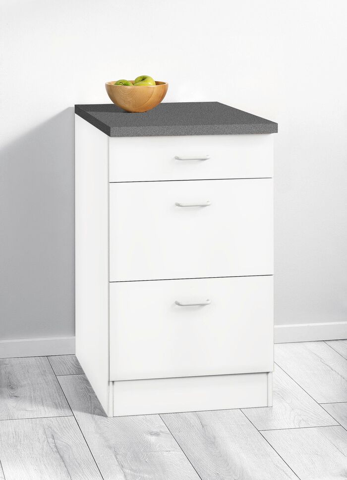 Unterschrank mit 1 Schublade und 2 Ausz&uuml;gen 