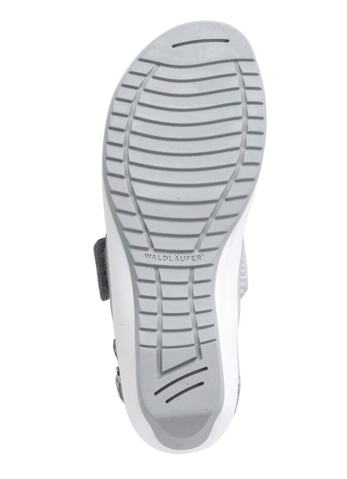 Waldl&auml;ufer Sandale aus Nappa- und Nubukleder HELLBLAU-SILBER