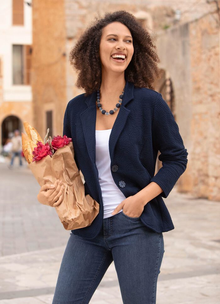 Blusenjacke mit Knopfleiste 