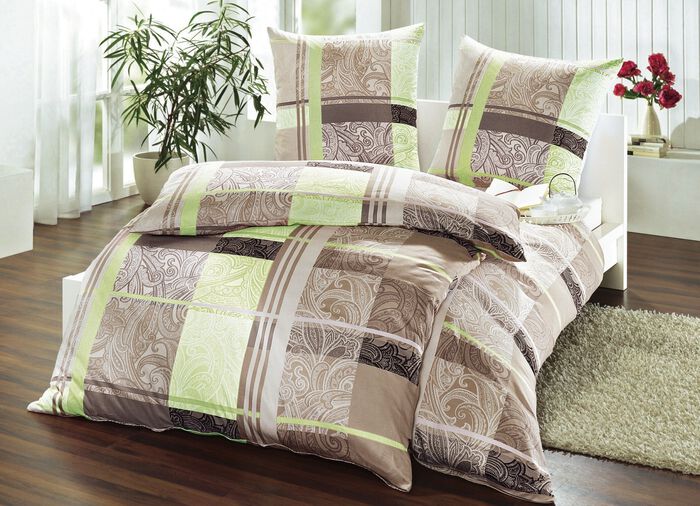 Satin Bettw&auml;sche-Garnitur 