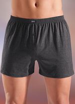 F&uuml;nferpack Boxershorts aus BIO-Baumwolle mit Eingriff, uni und meliert 3X MARINE, 2X ANTHRAZIT MELIERT