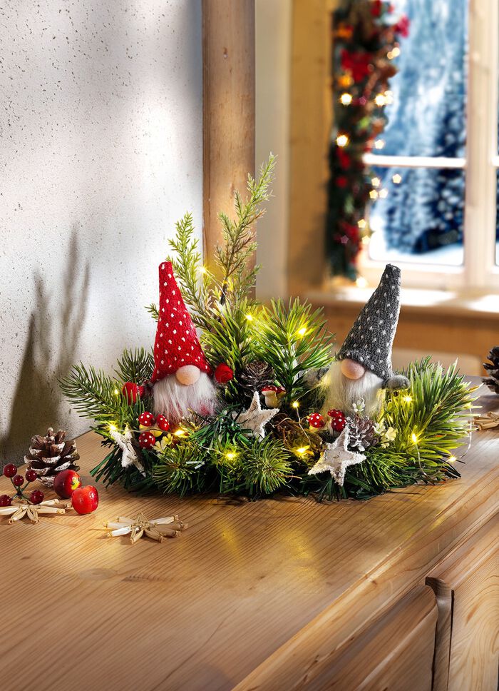 Beleuchtetes Gesteck, batteriebetrieben 