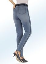 Jeans mit angesagtem Galonstreifen 
