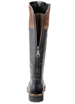 Remonte, gefütterte Damen-Stiefel, Winterschuhe, Weite G, mit Reißverschluss SCHWARZ-MARONE