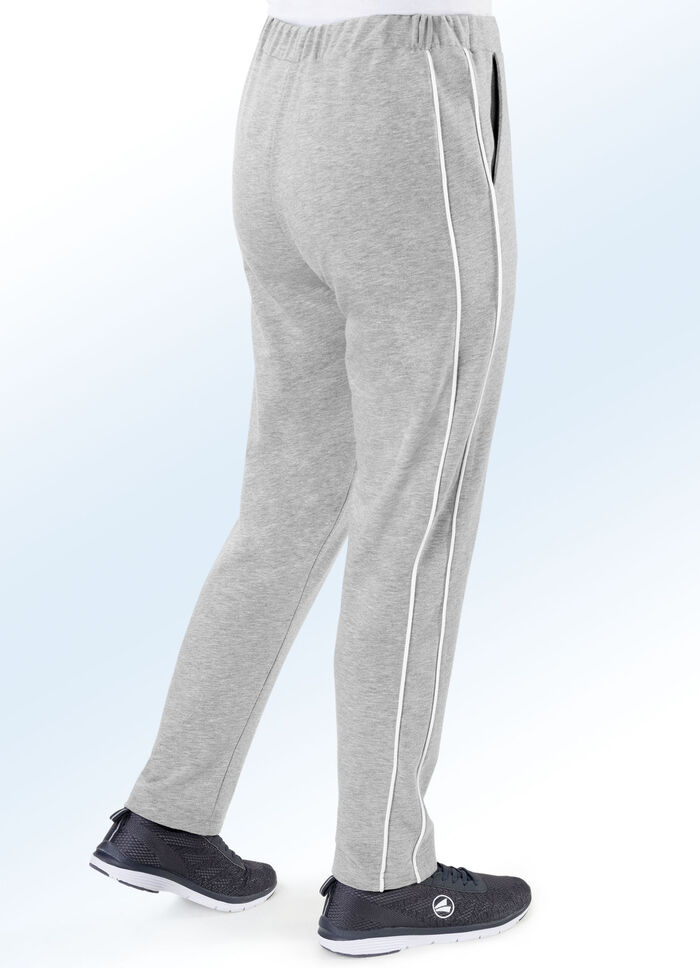 „Plantier“-Freizeithose in 3 Farben GRAU MELIERT