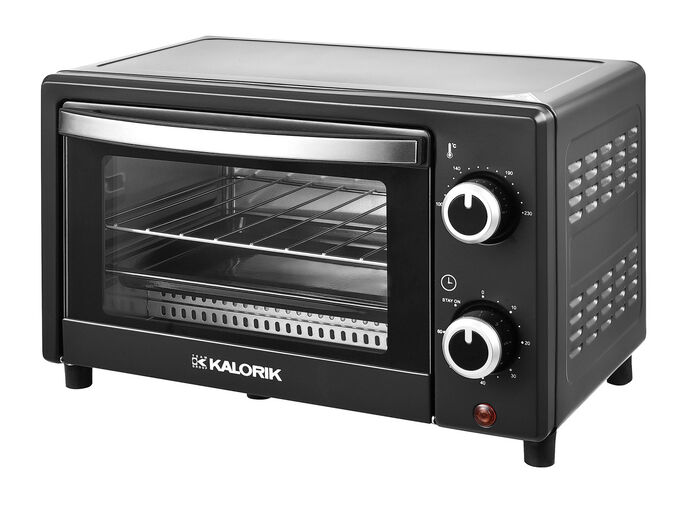 Kompakter Mini-Backofen mit Infrarottechnik SCHWARZ