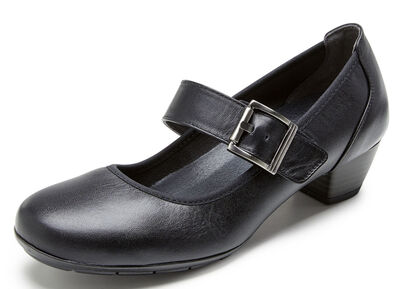 ELENA EDEN Spangen-Pumps aus Nappaleder mit seitlichem Elastikeinsatz 