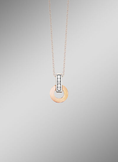 Moderner Anhänger mit 5 Brillanten 