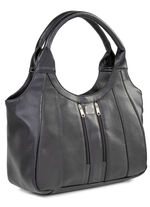 Laurina Tasche aus Nappaleder und Synthetikmaterial SCHWARZ
