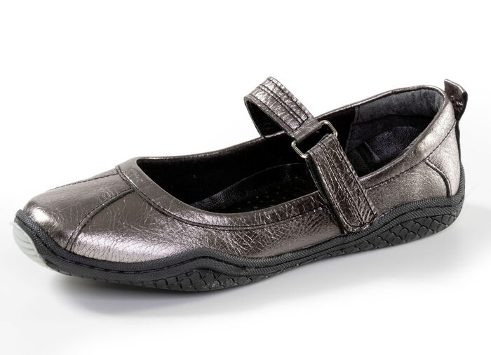 Gemini, klassische Damen-Slipper, Weite G, mit herausnehmbarem Fußbett ANTIKBRONZE