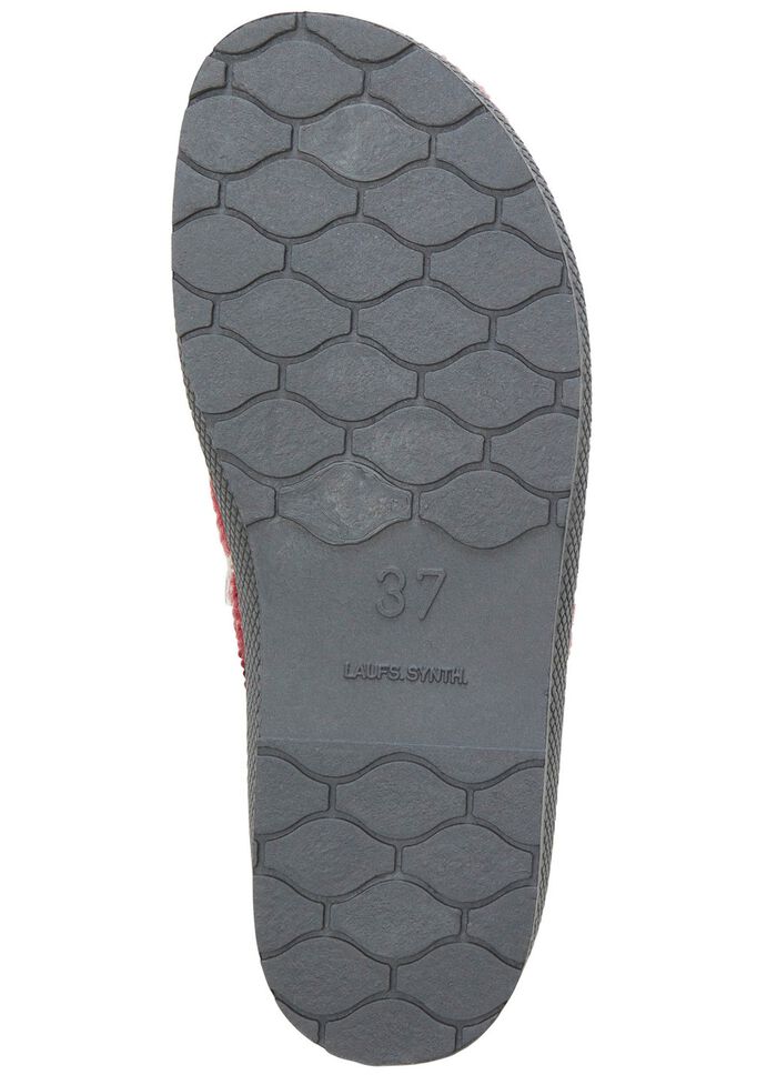 Textil-Pantoffel mit sch&ouml;ner Stickerei 