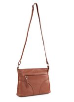 Laurina, Tasche, Damen, mit verstellbarem Umh&auml;ngeriemen COGNAC