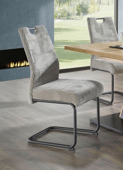 St&uuml;hle, 4er-Set, mit Cordbezug 