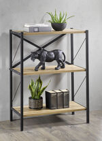 Standregal mit Rahmen aus Metall HONIGEICHE