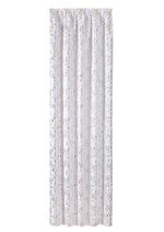 &Uuml;bergardine mit h&uuml;bschem Rosen-Dessin WEISS-GOLD