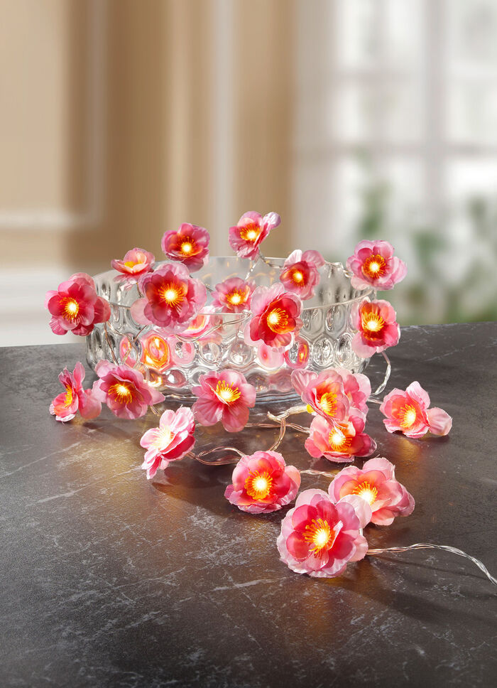 Lichterkette Pfirsichblüten 