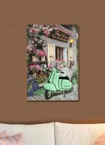 LED-Bild mit Metallapplikation 