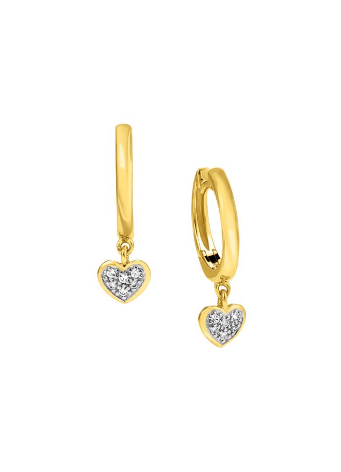 Schicke Herz-Klappcreolen 