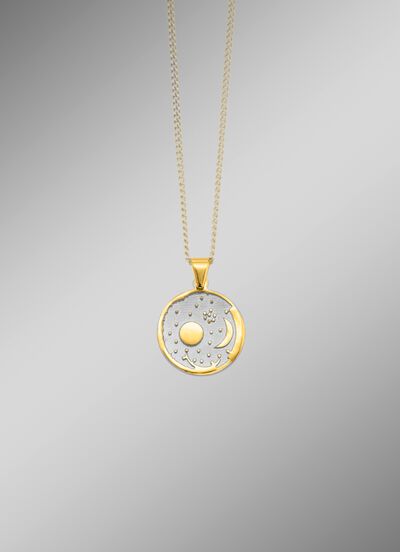 Anh&auml;nger mit Himmelsscheibe von Nebra in Bicolor 