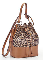 Collezione Alessandro Beutel-Tasche mit Leoparden-Druck BRAUN