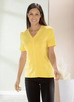 Shirt mit edler Strasszier in 2 Farben GELB