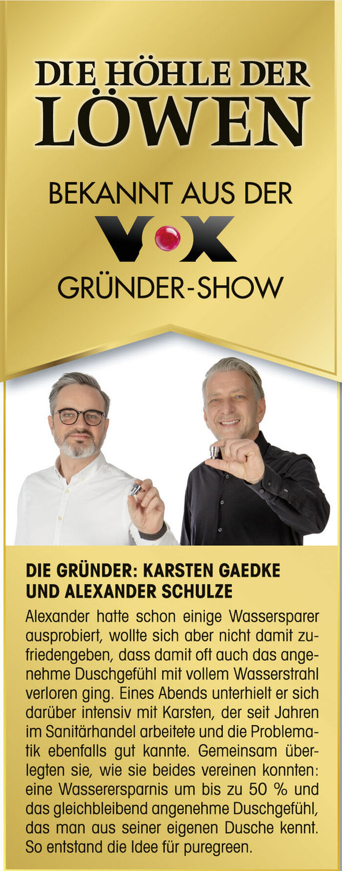 "puregreen" Wassersparer 