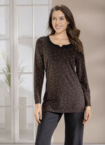 Shirt mit raffiniertem Halsausschnitt 