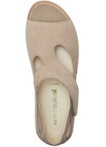 Waldl&auml;ufer, bequeme Damen-Sandalen, Weite H, mit herausnehmbarem Fu&szlig;bett SAND