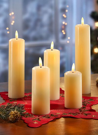 Batteriebetriebene LED-Kerzen, 5er-Set 