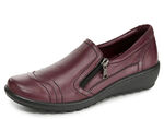 Gemini Slipper aus weichem Rind-Nappaleder BORDEAUX