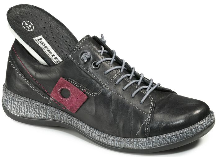 Sneaker aus Nappaleder mit Knitter-Struktur 