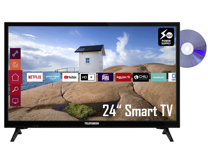 Telefunken XH24K550VD HD-Ready-LED-Fernseher SCHWARZ