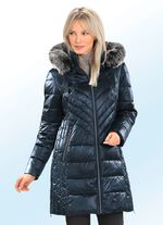 Kurzmantel mit Längssteppung NAVY