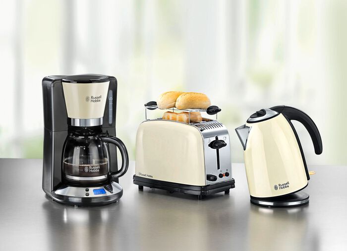 Frühstücksserie aus hochwertigem lackiertem Edelstahl CREME