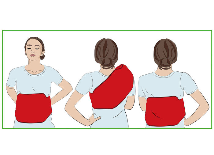 Vital Comfort Wärmflaschen-Gürtel ROT