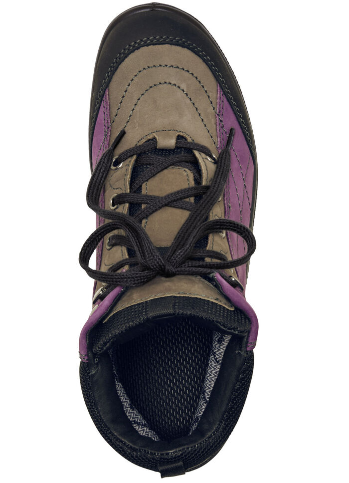 Schnür-Stiefelette in interessanter Farbkombination VIOLA-KHAKI-SCHWARZ