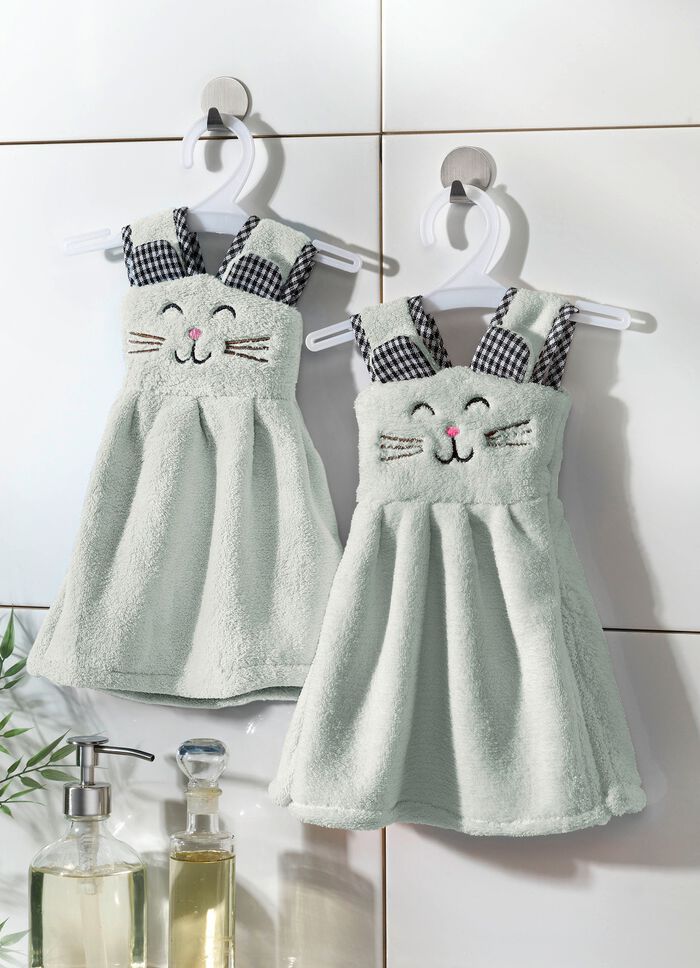 G&auml;stehandtuch auf Kleiderb&uuml;geln, 2er-Set MINT