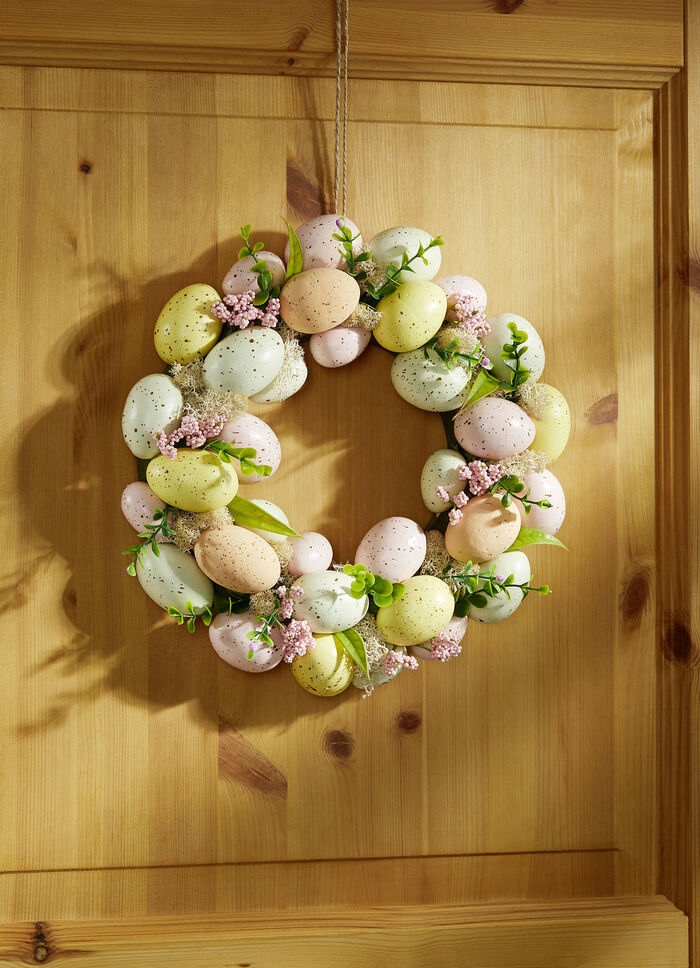 Eierkranz aus hochwertigem Kunst und Textilmaterial 