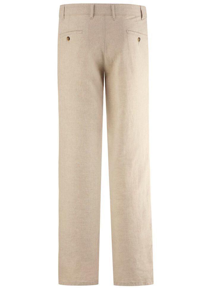 "Francesco Botti"-Hose mit Leinen in 3 Farben NATUR