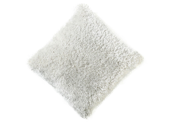 Hochflor-Teppiche und Kissen mit Baumwoll-Rückseite WEISS