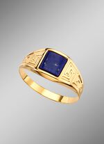 Herrenring mit verzierter Ringschiene 