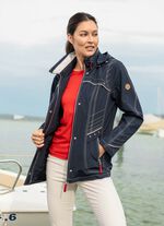 Funktionsjacke mit abnehmbarer Kapuze 