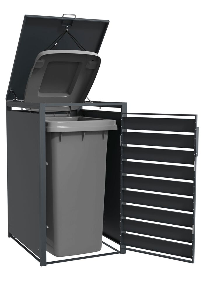 M&uuml;lltonnenbox &bdquo;Kubus&ldquo;, anthrazit 