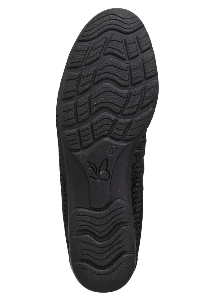 Caprice, sommerliche Damen-Ballerinas, Weite G, mit Gummizug 
