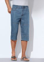 Luftige Long-Bermudas in 2 Farben JEANSBLAU